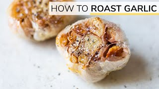 HOWTO ROAST GARLIC  roasted garlic recipe [upl. by Starr]