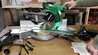 36V Metabo HPT Sliding Miter Saw Unboxing and Set Up [upl. by Poll]