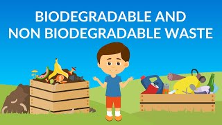 Biodegradable and NonBiodegradable waste  Waste Management  How to Recycle Waste [upl. by Anelem]