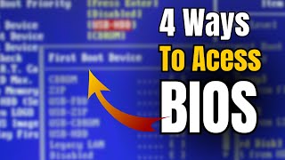 4 Ways to Access BIOS in Windows 1011 EASY [upl. by Attenwad]