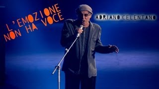 Adriano Celentano  Lemozione non ha voce LIVE 2012 [upl. by True150]