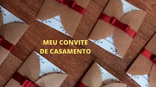 CONVITES PARA CASAMENTO PASSO A PASSO [upl. by Sirad]