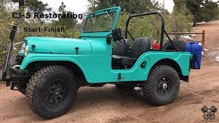 1965 Jeep CJ5 Restoration Full Video [upl. by Busey]