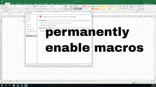 how to permanently enable macros in excel  vbatip18 [upl. by Debi]