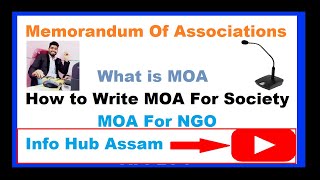 MOAMemorandum of Association For SocietyNGOClubTrust in details format in this 2 minutes video [upl. by Enidualc4]