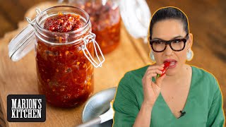 Homemade Sweet Chilli Jamthe condiment I cant live without 🌶🌶🌶  Marions Kitchen [upl. by Naillimixam]