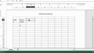 How to Use the Ampersand in Excel  MS Excel Tips [upl. by Aydidey]