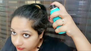 LOreal Paris Magic Retouch Temporary Root Touch Up Hair Colour Spray Review Demo FindHere KuchBhi [upl. by Aloiv770]