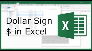 Dollar Sign  in Excel  Excel in Minutes [upl. by Amarillis]