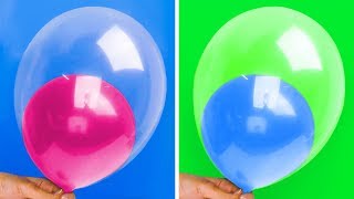 13 HACKS AND CRAFTS WITH BALLOONS [upl. by Rutledge456]