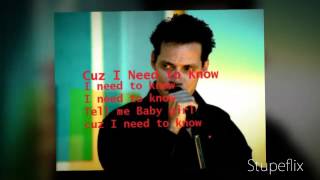 Marc Anthony quotI NEED TO KNOW quot With Lyrics [upl. by Busch]