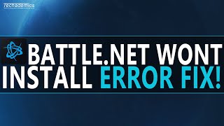 How To FIX BattleNet Installation Error  Quick amp Easy [upl. by Arahk512]