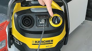 Karcher WD6 P PREMIUM Vacuum Cleaner  unbox and test [upl. by Adnohral]