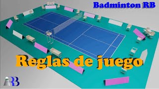 Badminton  Reglas de juego [upl. by Rexanna]