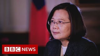 Taiwan Tensions In Conversation With President Tsai Ingwen  BBC News [upl. by Aihset577]