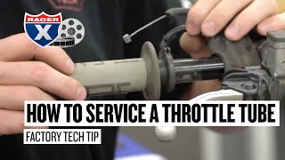 Racer X Films How to Service a Dirt Bike Throttle Tube [upl. by Ijan]