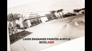 Cool Trick Laser Engraving  Marking Photo on Painted Acrylic [upl. by Fulvi402]