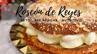 ROSCÓN DE REYES KETO  SIN AZÚCAR  SALUDABLE Y NUTRITIVO [upl. by Aydidey423]