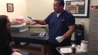 Intramuscular Gluteal Injection Demonstration [upl. by Onitnelav]