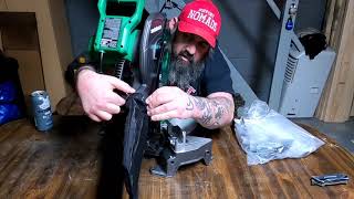 Unboxing The Metabo HPT 10quot Compound Miter Saw 15Amp from Amazon [upl. by Mccallion484]