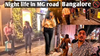 Mg road bangalore  night life in Bangalore [upl. by Annaoj]