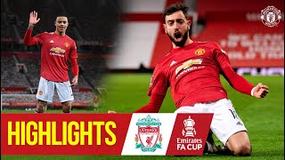 Fernandes stunner wins fivegoal thriller  Manchester United 32 Liverpool  Emirates FA Cup [upl. by Artiek]