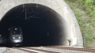 TGV in the Tunnel 240kmh [upl. by Artimid]