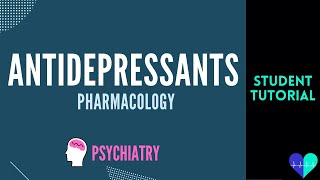 Antidepressants pharmacology  Medical Tutorial [upl. by Lertram]