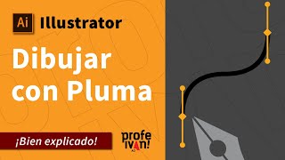 Dibujar con herramienta Pluma en Illustrator  Bien explicado [upl. by Lraep]