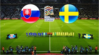 SLOVAKIA vs SWEDEN  UEFA NATIONS LEAGUE 202425 [upl. by Razaile]