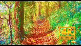 Magicpsilocybin mushroom trip simulation 4k visuals [upl. by Dulcea]