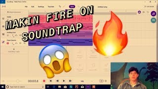 TRAP BEAT TUTORIAL ON SOUNDTRAP [upl. by Elboa]