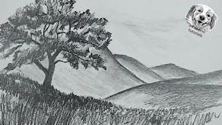 DRAWING COURSE 4 How to Draw Easy Landscape  YouTube Studio Sketch Tutorial [upl. by Zina]