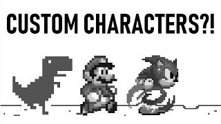 Google Dinosaur Game Custom Characters Tutorial [upl. by James]