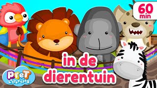 Pretlettertjes • Dierengeluiden in de Dierentuin • 60 min Special [upl. by Zebapda518]