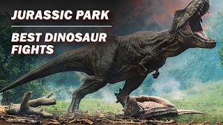 Jurassic Parks Best Dinosaur Fights [upl. by Eicnahc]