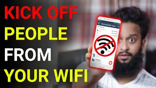 How To KICK People Off Your WIFI on Android Phone Detect Intruder amp Block From Your WiFi Network [upl. by Tnomyar902]