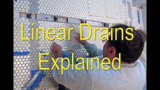 🤔 Linear drains for tile showers explained👍 [upl. by Wernick659]