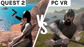 Blade and Sorcery Graphics Comparison  Quest 2 vs PC VR [upl. by Yrdua]