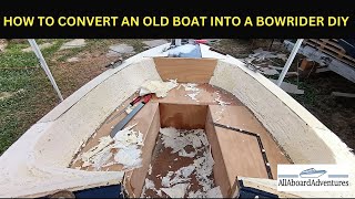 Boat conversion into Bowrider [upl. by Nwahsal]