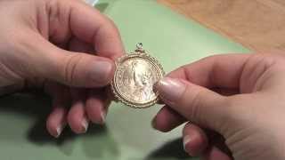 How to Mount a Coin Into a Coin Bezel Frame [upl. by Mich]