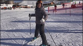 Beginner ski lesson 1 with Deb Armstrong intro equipment and movement [upl. by Sanez745]