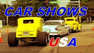 Classic Car Show around the USA 4K Car Show Footage [upl. by Id]