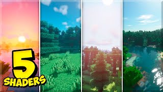 ✔️ TOP 5 MELHORES SHADERS REALISTAS para MINECRAFT [upl. by Marka525]