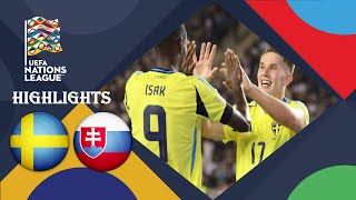 Sweden vs Slovakia 21 Highlights Goals  Nations League 2024 [upl. by Eillat]