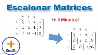 Como Escalonar matrices Método de Gauss Mas Sencillo [upl. by Ima169]