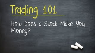 Trading 101 How Does a Stock Make You Money [upl. by Levona992]