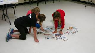 Ringette  team building  newspaper game [upl. by Shinberg]