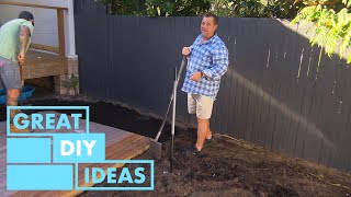 This Small Backyard Is Getting a BIG Makeover  GARDEN  Great Home Ideas [upl. by Mahgirb]