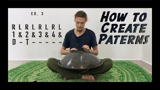 Handpan Lesson How to Create the Rhythmic Patterns on Handpan Part 1 [upl. by Wallas289]